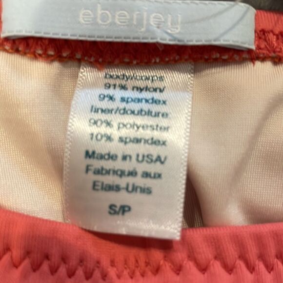 Eberjey Small Solid Piper Cayenne Bikini Bottoms - Picture 6 of 6